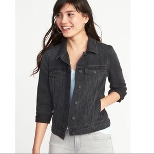 Black Denim Jacket, EUC